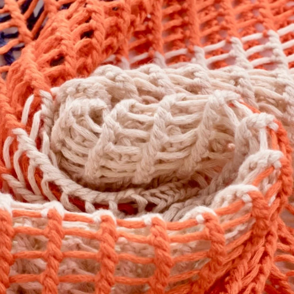 Striped Crochet Beach Cover Up - Picture 7 of 9